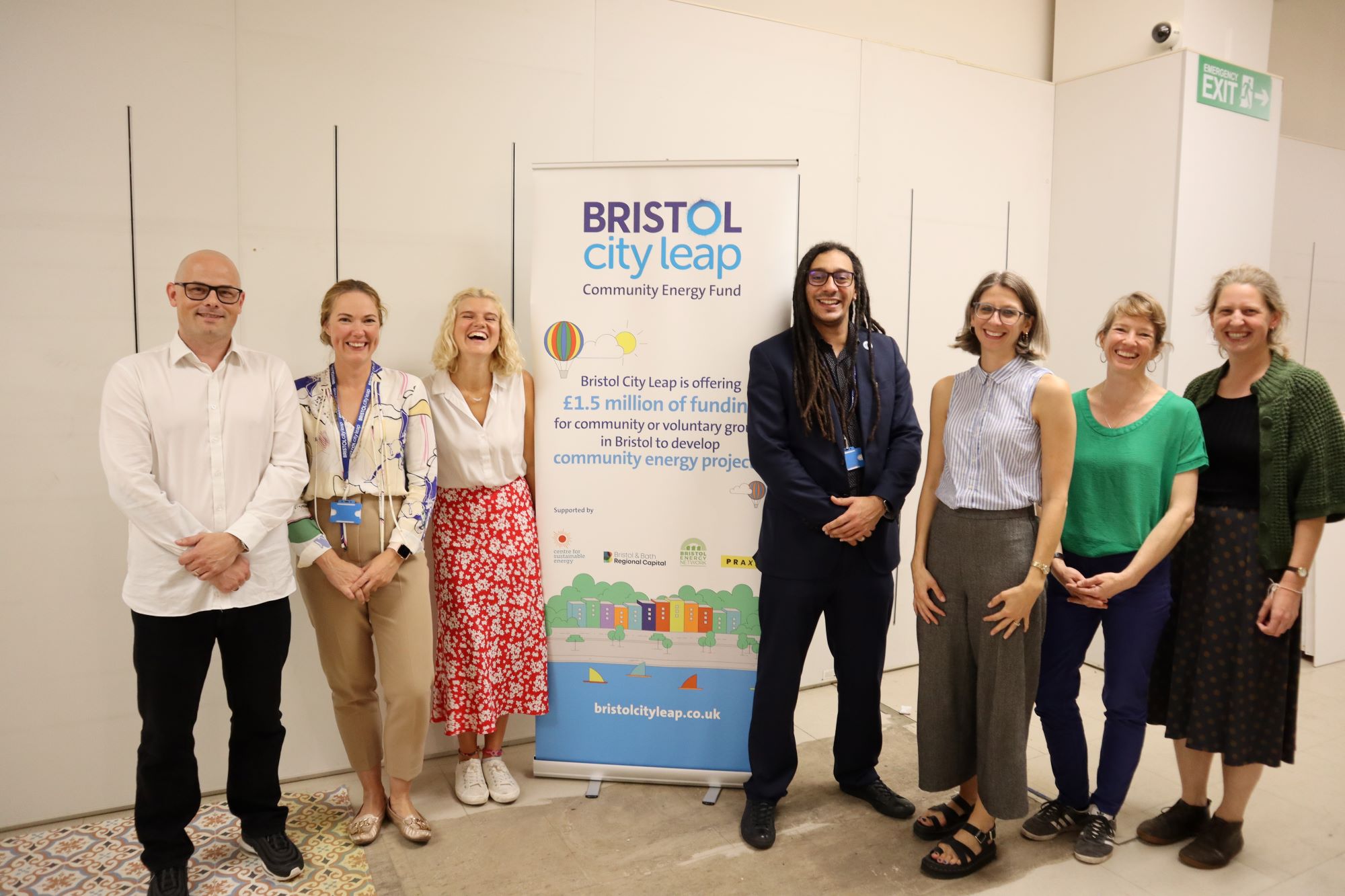Members of Bristol City Leap, Vattenfall, CSE, Bristol Energy Network and Praxis.